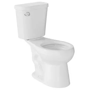 17" Round Toilet Bowl Only – Upgraded Power Flush, Single Side Handle, Includes Tank Hardware, No Seat – Ideal for Small Powder Room or Senior Bathroom Replacement