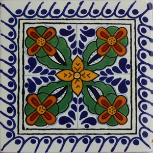 TalaMex Cacerez Talavera Mexican Tile