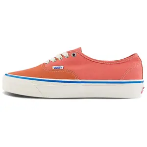 Vans Authentic Reissue 44 Low Top Skate Shoes for Men and Women in Orange Verifiable, with credentials and supporting global authentication