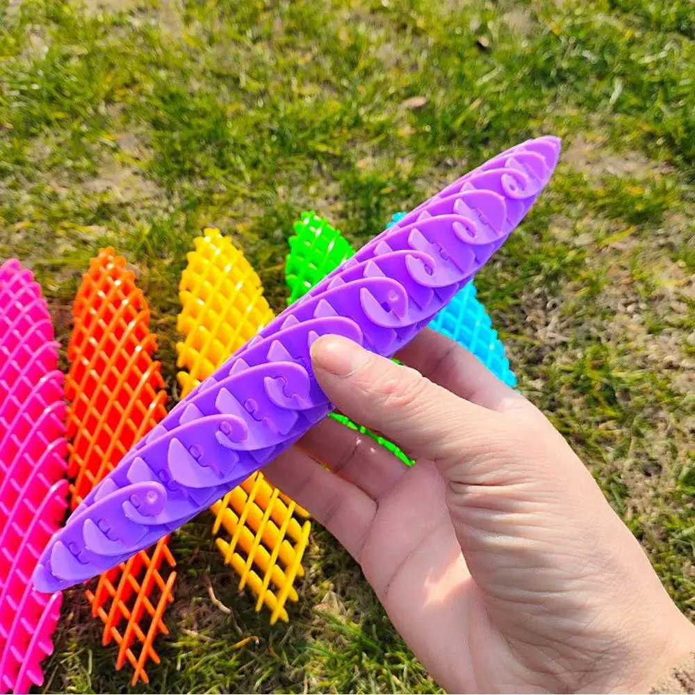 Morphing Worm Fidget Toy Decompression Elastic Net Pressing Stress Relief Worm Toys Plastic Squishy Fidget Funny