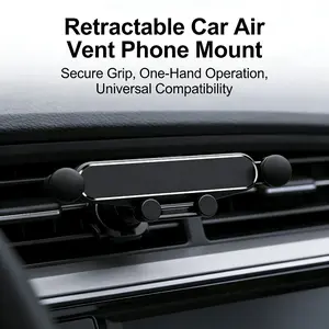 New Universal Car Air Vent Phone Mount, Hands-Free Safe Driving Phone Holder, Anti-Slip Stable Clip, Premium Material, Easy Install for Daily Commute