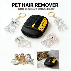 Pet Hair Removal Gloves for Cats & Dogs | Reusable Electrostatic Pet Hair Remover for Couch, Furniture, Carpet & Car Seat | Pet Grooming Gloves with FREE Cat Fur Memory Charm Keepsake