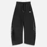 AELFRIC EDEN Men's Gothic Cotton Comfy Sweatpants - Baggy Barrel Leg Athleisure Joggers, Blade Graphic Print, Drawstring Waist, Vintage Fashion Streetwear Graphic Clothing Bottoms