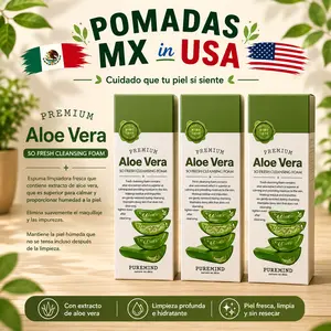PURE MIND PREMIUM ALOE VERA SO FRESH CLEANSING FOAM MADE IN KOREA 3 BOTTLES