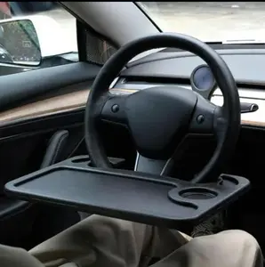 New Deal Car Steering Wheel Table, Multifunctional Automotive Steering Wheel Table, Portable Car Steering Wheel Table, Car Interior Accessories, Holder, Car Dining Tray