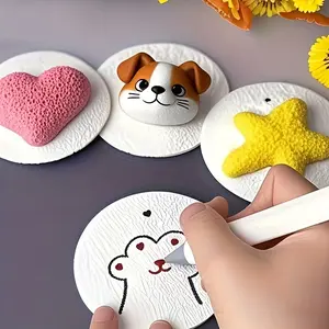 3D Water-Expandable Sponge, Round Foam Wood Pulp Material, Quick Expansion, Textured Painting Creation, Handmade DIY Scenery, DIY Decorative Painting, DIY Painting Supplies, Fun & Creative