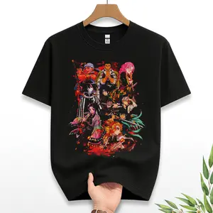 Hashira Flame Squad Tee – Elite Slayer Corps in Dynamic Anime Lineup with Fire & Blade Effects | Otaku Core Must-Have Drop