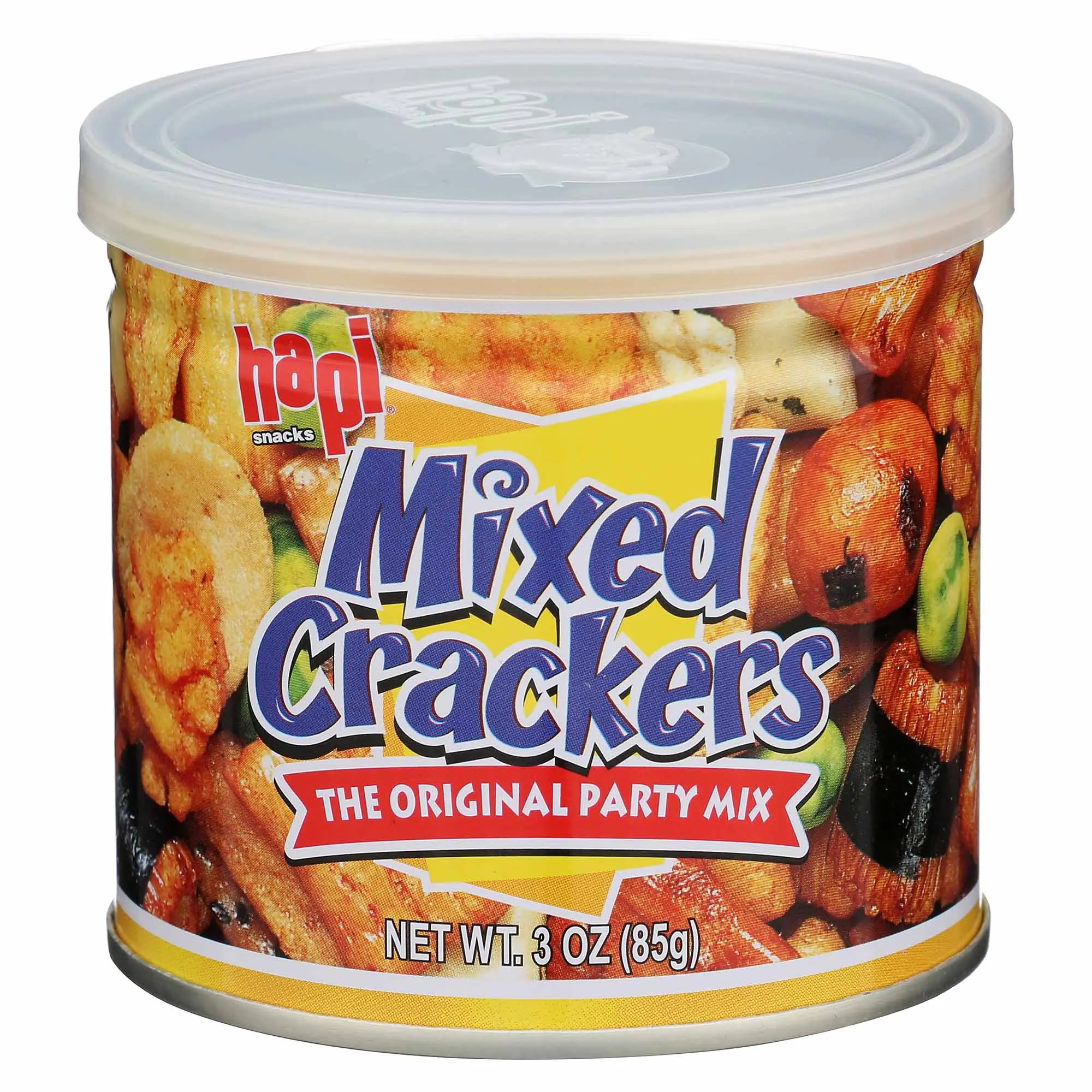 Hapi Snacks Garlic-Sugar Mixed Rice Crackers - Healthy Snacks, 3 oz