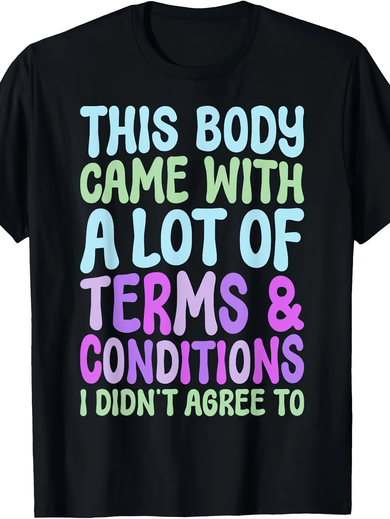 Fibromyalgia Awareness _This Body Came with A Lot unisex soft cotton short sleeve t shirt, vintage graphic casual tee for men women teens, perfect birthday holiday gift for camping travel gym daily street casual wear