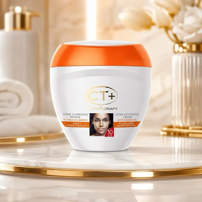 Clear Therapy CT+ Carrot Facial Cleanser Cream - 200ml Each, 24-Piece Pack for Daily Blemish Control & Skin Repair