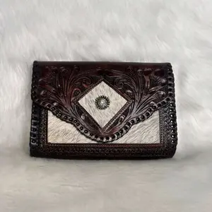 "India" cowhide crossbody bag