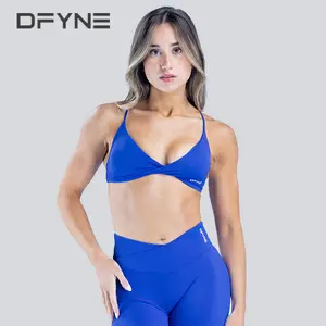 Dfyne Impact Necklace-style Bra For Women, Suitable For WearingOutside, Smooth-back Quick-drying Sexy Yoga BreathableSports Fitness Training Underwear