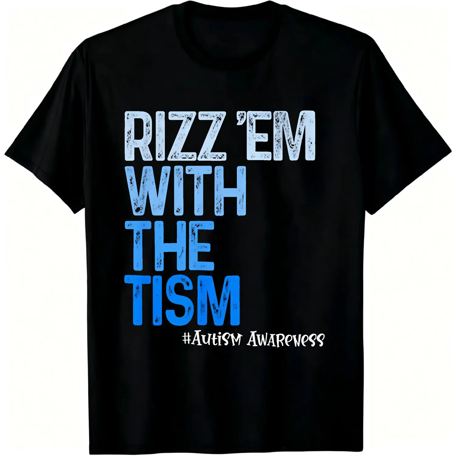 100% Cotton Rizz Em With The Tism Autism Awareness T-Shirt Women Men Unisex Clothing Streetwear