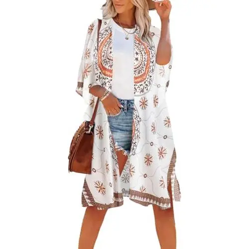 Boho White and Khaki