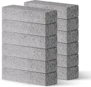 LXUUMMS12Pack Pumice Stone for Toilet Cleaning Bowl Stick,Powerfully Cleans Hard Water Rings, Calcium Buildup & Stains, Suitable for Cleaning Toilet, Bathtubs, Sink, Grill