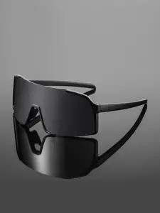 Men's PC High-End Fashion Sunglasses, Windproof Dustproof, Casual Style, Suitable for Cycling, All Seasons, Unisex, Sports Eyewear, Outdoor Sports Eyewear