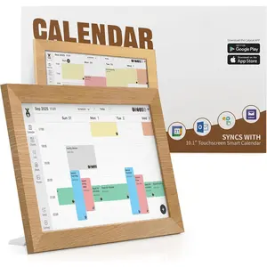 10.1" Wall Planner Digital Calendar - Schedule Management, Chore Chart, Meal Planner, , and Digital Photo Frame, Touchscreen Interactive Display, Perfectly   Decor