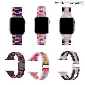 Fashion Resin Watch Band (Band Only), 1 Count Replacement Watch Band Compatible with Apple Watch Band 42mm to 49mm, Smart Watch Accessories for Women, Watch Straps, Smartwatch Strap