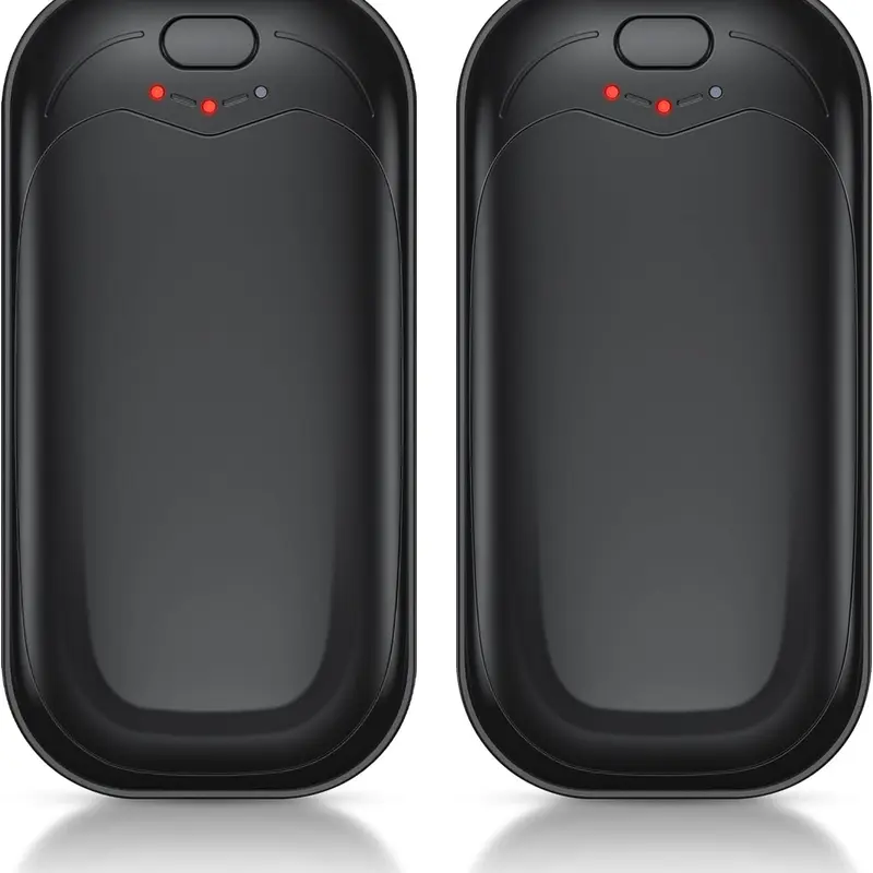 Hand Warmers Rechargeable 2 Pack, Electric Hand Warmer Portable Handwarmers Pocket-Sized Hand Heater with 3 Levels Heat, Fast Heating Pocket Warmer for Men & Women, Office, Travel