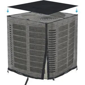 Full Mesh Central Air Conditioner Cover with Detachable Top, Ventilated &  Seasons AC Cover Design, 32x32x36 Inch
