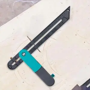 Angle Ruler, Tri Square Irregular Sliding T-Bevel Gauge with Lock, Level Measuring Tool, Carpentry Marking DIY Project Protractor, Woodworking Square Protractor