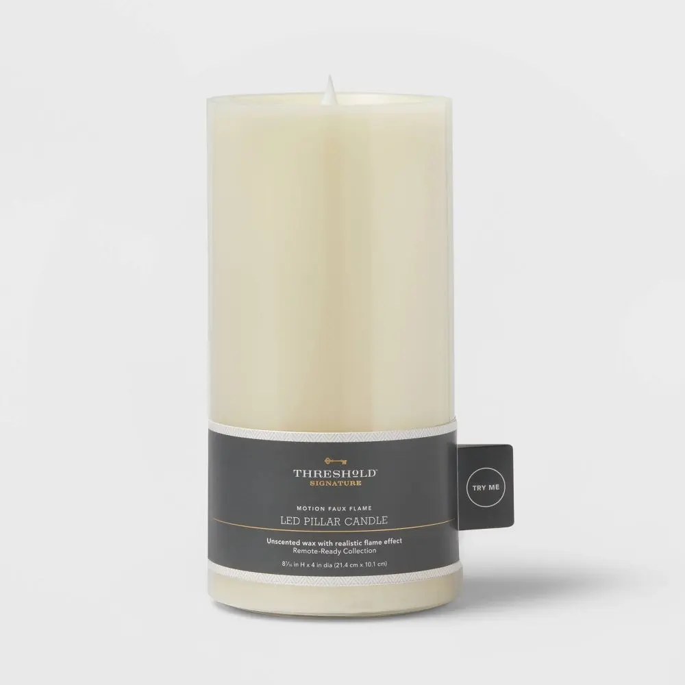 4" x 8" LED Pillar Cream - Threshold