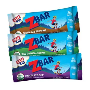 Clif Kid ZBar Organic Granola Bar, Variety Pack, 3 Different Flavors, 1.27 oz each bar, 36 Bars in Box