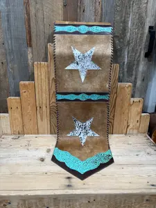 Cowhide Fringe Table Runners!