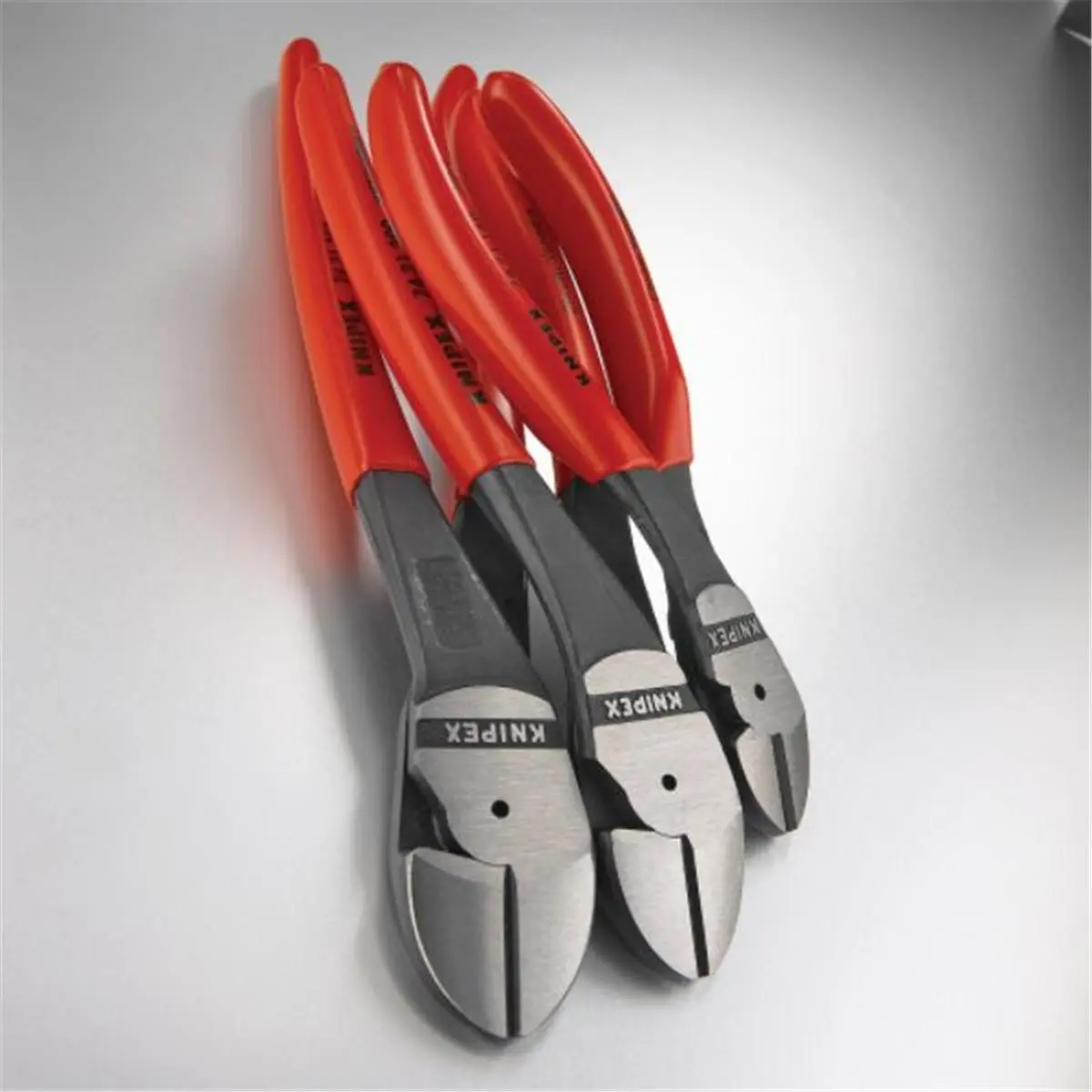 Knipex 3-Pieces High-Leverage Diagonal Cutter Set, Model KX002005S2 – Easy Cutting Kitchen Peeler & Cutter Utensil, Three Pieces