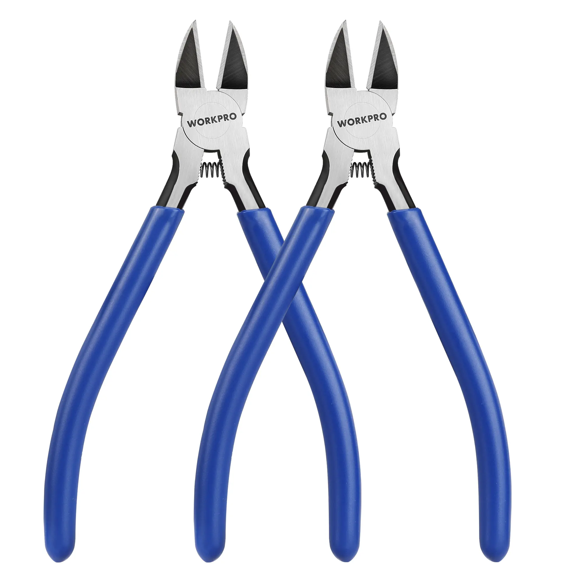 #summersale WORKPRO Wire Cutters, 6 Inch Precision Flush Cutters, Spring Loaded Side Cutting Pliers, Sharp Diagonal Cutters for Crafts, Jewelry Making, Electronics, 3D Print, Floral