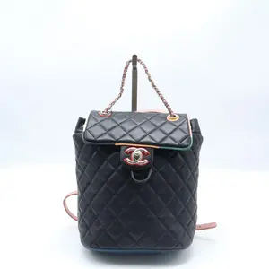 Pre-owned CHANEL lambskin Backpacks Cuba Urban Spirit Backpack Quilted Small Twins B22122
