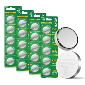 VEVOR CR2450 Lithium Battery, TikTokShopBlackFriday, 20 Count (Pack of 4) Lithium Coin Battery, Non-Mercury and Anti-Swallow Designed, Long Lasting 3V CR 2450 Cell Batteries, for Key Fobs, Glucometers, and Other Devices