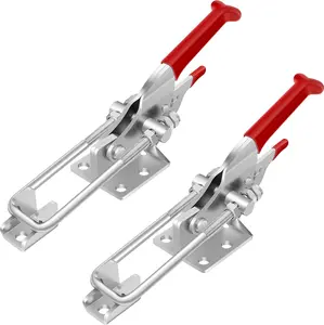 2 Pack Toggle Latch Clamp, Heavy Duty Latches, 2000Lbs Holding Capacity Adjustable Latch Lock, Smoker Clamps Latch for Industrial Equiipment,Tire Carrier,Boxcar,Smoker Lid Dpyrrhic