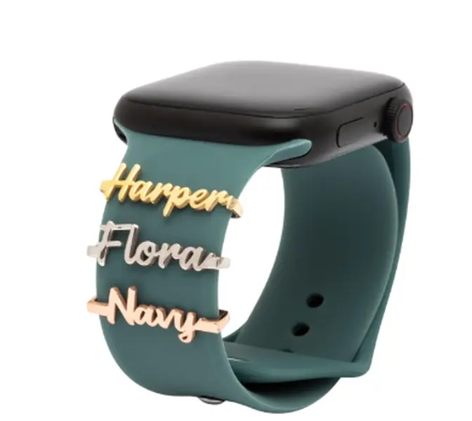 Apple Watch Band Name Charms, Smart Watch Band Accessories, Watch Band Charms for Her