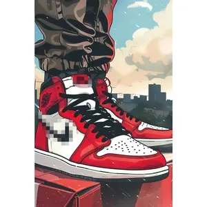 Sneakers Diamond painting, Crystal Diamond Painting Kit, Frameless