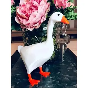 Magnetic Cute Duck Home Decor Statue, Key Holder Resin Sculpture, Office Desk Decoration, Bedroom Gift, Creative Art Figurine, Home Decor Ornament