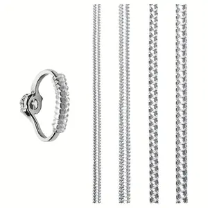 Jewelry Sizer, Portable Ring Size Adjuster for Loose Ring, Ring Spacer, Diy Handmade Tool for Bracelet Necklace Earring, Elasticity Round Spiral Adjuster for Ring, Thin, Multi Layers