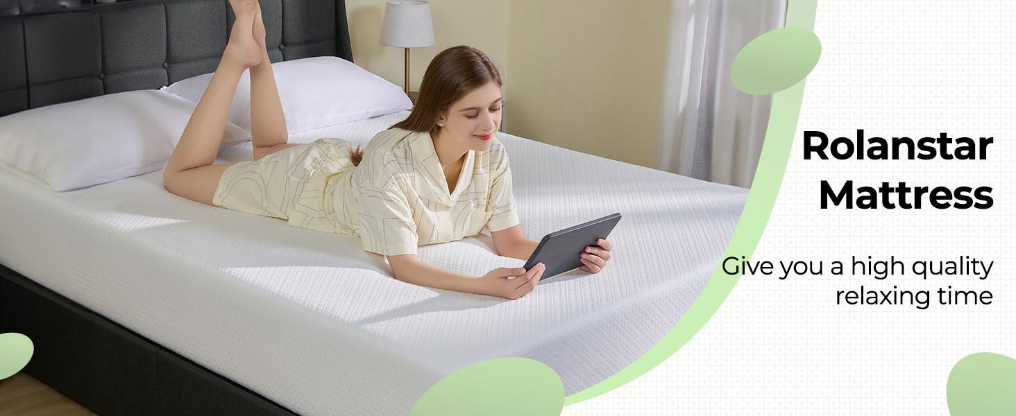 Greenstell Twin Full Queen King Size Mattress, 6/8/10 Inch Gel Memory Foam Mattress in a Box, Fiberglass Free, Furniture for Home Clearance and Closeout Breathable Mattress for Cooler Sleep Supportive, White Greenstell Twin Full Queen King Size Mattress, 6/8/10 Inch Gel Memory Foam Mattress in a Box, Fiberglass Free, Furniture for Home Clearance and Closeout Breathable Mattress for Cooler Sleep Supportive, White