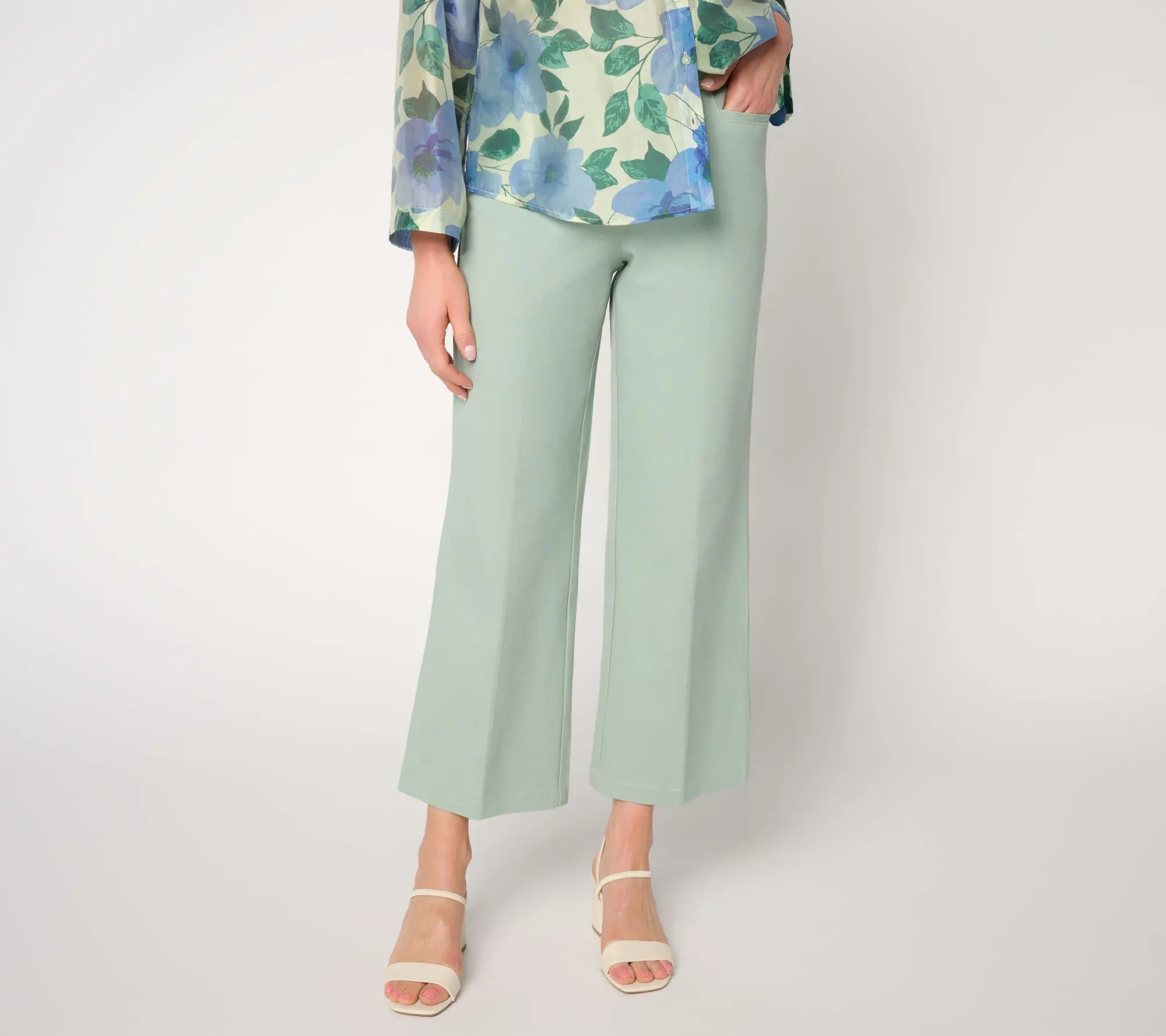 BEAUTIFUL by Lawrence Zarian Regular Wide Leg Ankle Pant