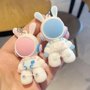Space Rabbit Keychain for Kids and Students, Cute Backpack Charm Gift, Perfect for School Seasons, Holiday Gifts, Birthday Presents