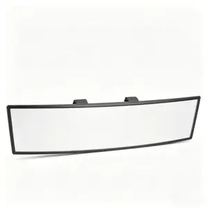 Rearview mirror, chrome plated anti glare panoramic rearview mirror universal 11 inch convex car interior clip on ultra large wide-angle rearview mirror extender, reducing blind spots in off-road vehicles tow