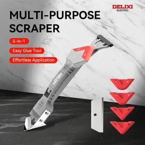 5-in-1/7-in-1 Caulking Tool Set – Professional Kit with Silicone Pads, Scrapers, Blades & Unclogging Needle for Flawless Sealant Application & Removal