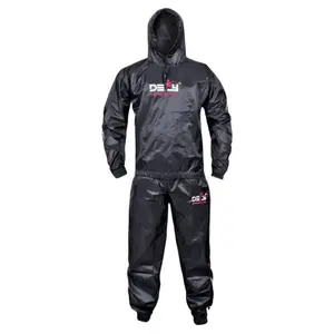 Men's DEFY Heavy Duty Anti-Rip Hooded Sauna Suit, Professional Sports Clothing for Gym Training