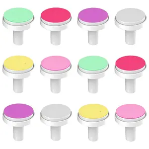 12 pcs Replacement Sanding Heads for Baby Nail Grinder, 6 Varied Grits