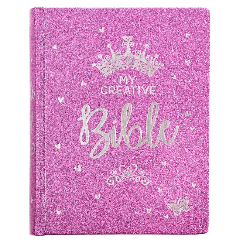 ESV Holy Bible, My Creative Bible For Girls, Hardcover w/Ribbon Marker, Illustrated Coloring, Journaling and Devotional Bible, English Standard Version, Purple Glitter (ESV Creative Editions Girls)