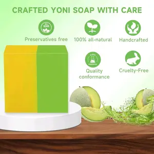 D.F.F Essentials  Honey dew melon Yoni Bar Feminine Soap - Cleansing Body Care for Comfort and Skin Cleanser