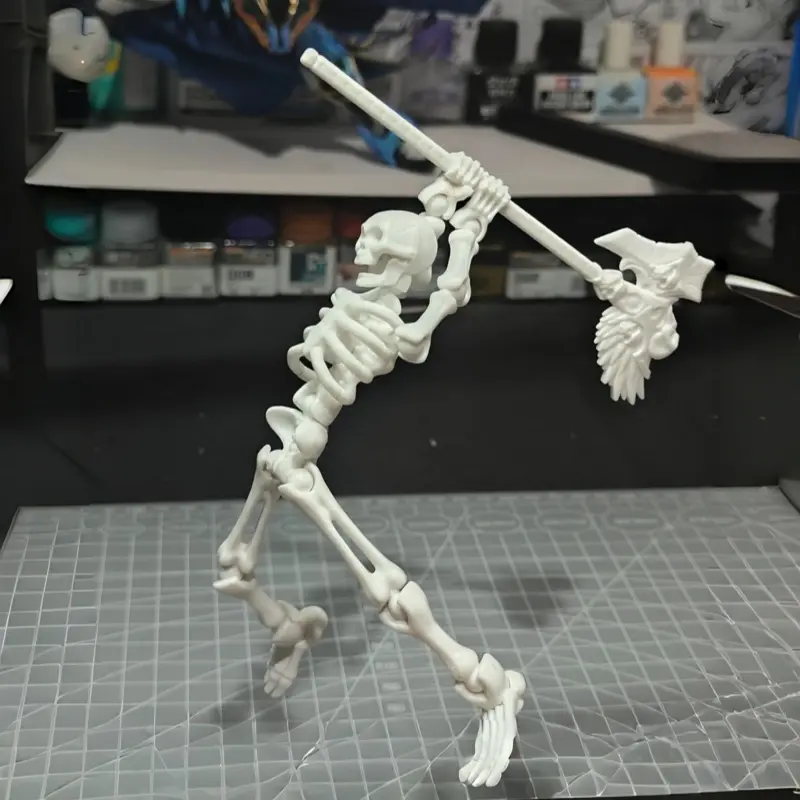 Official Poseable Skeleton Action Figure Model Kit - 20+ Points of Articulation for Halloween, Day of the Dead, Christmas Graveyard Gag Gift & Stop Motion Animation for TikTok