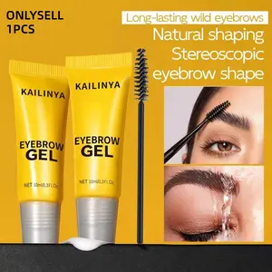 Colorless Gel-shaped Three-dimensional Styling Eyebrow Gel, Long-lasting, Waterproof and Sweat-proof, Quick-drying and Fast-setting, Lightweight Texture, Long-lasting Makeup Hold, Creating Natural Wild Eyebrows