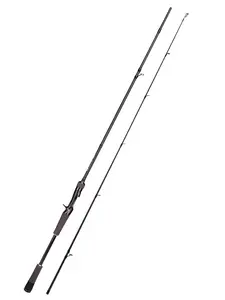 Jenseits Fishing Rods, Carbon Fiber Casting Poles, Saltwater Resistant Guides, 7' Portable 2-Piece , Cork/EVA Grip for Bass Trout Inshore & Surf