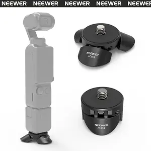 NEEWER AC051 Mini Tripod Compatible with DJI Osmo Pocket 4 & 3, Small Desktop Gimbal Camera Holder Mount Stand with 1/4" Screw Compatible with Insta 360 X5 X4 X3, Upright/Handheld Mode Switch summervibes